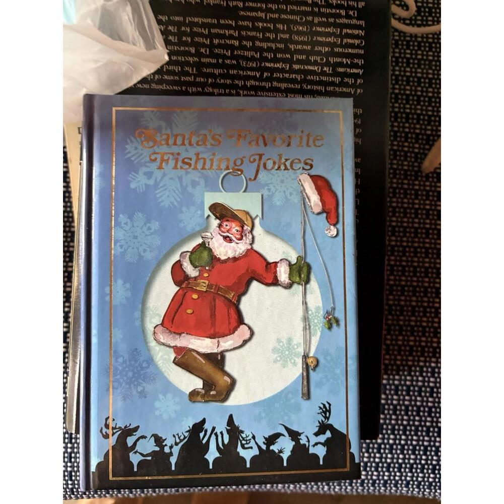 Santa’s Favorite Fishing Jokes Hardcover Christmas Humor Gift Book Fisherman‎